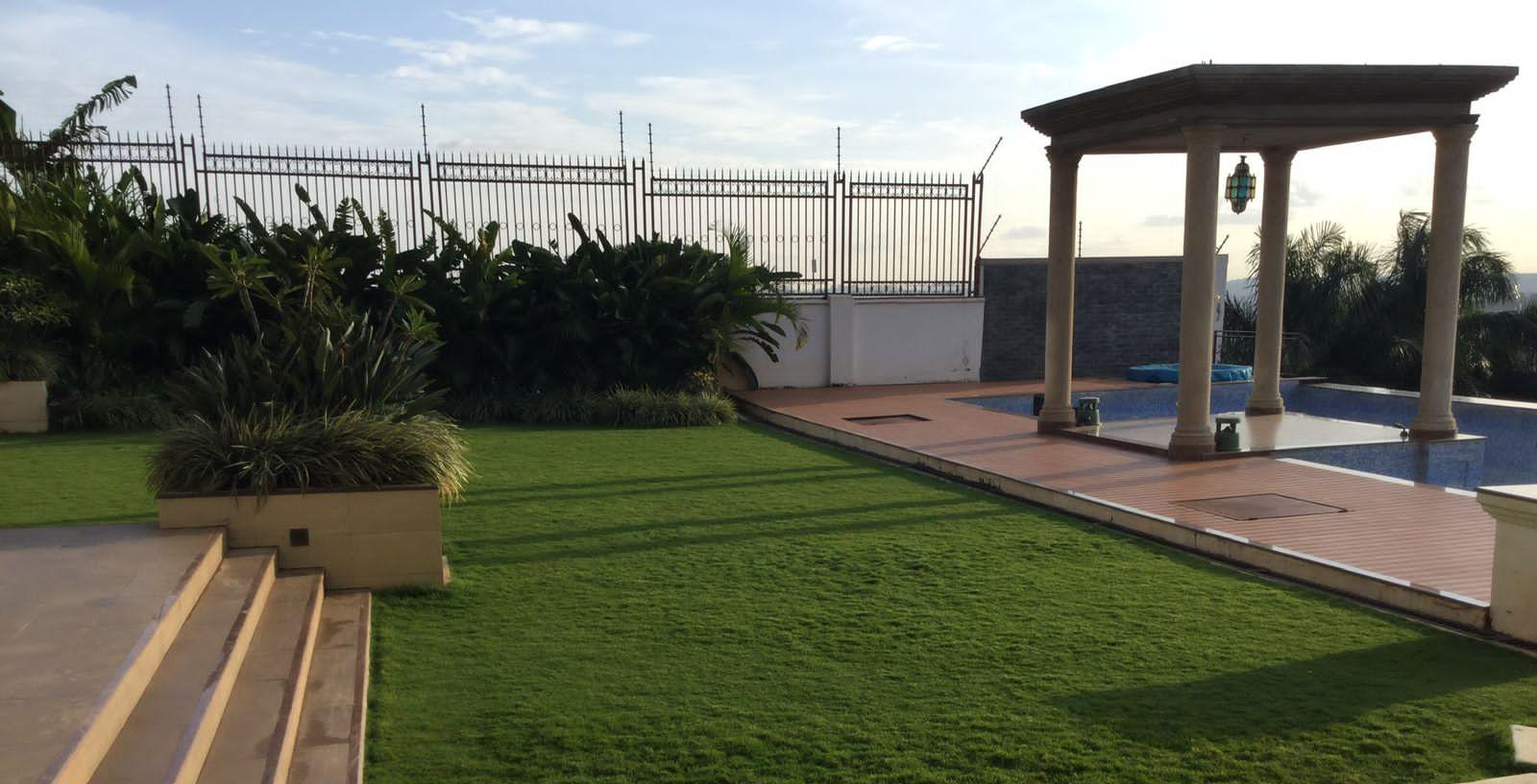 Landscaped garden and outdoor terrace